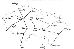 Mapa sítě 1925 Mapa1925