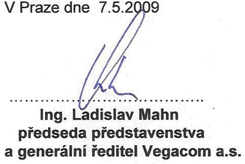 podpis ředitele